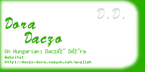 dora daczo business card